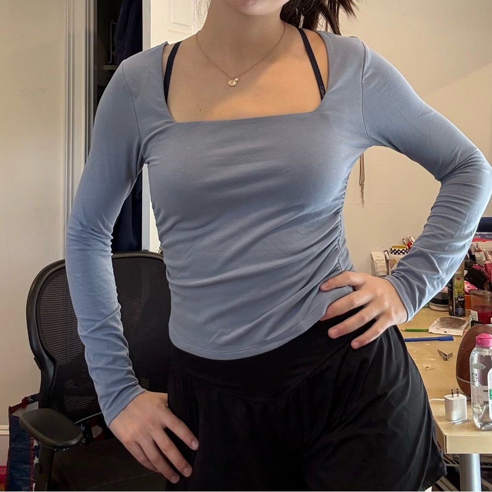 TJ Maxx Blue Long Sleeve Top